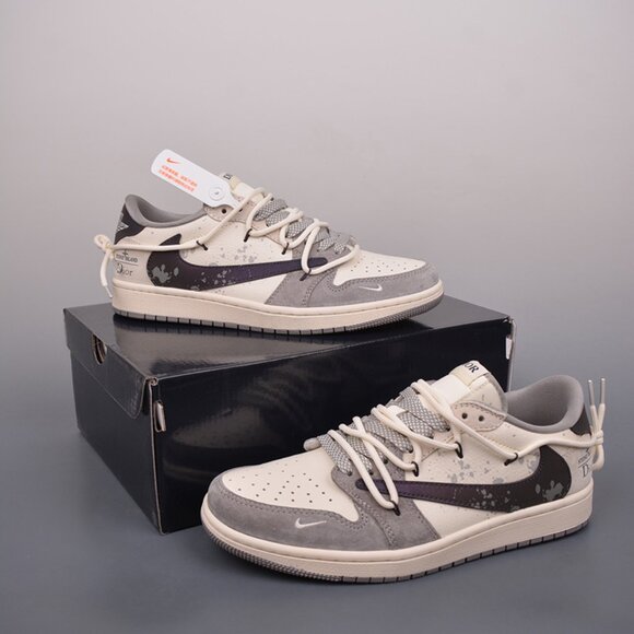 Fragment x TS x Air Jordan 1 Low Sneaker - Picture 1 of 9